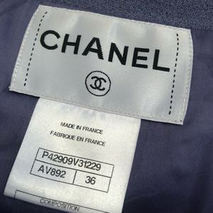CHANEL - Wool Jacket in purple (size xs)